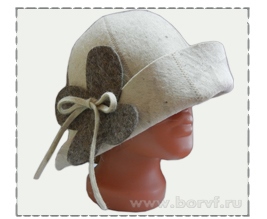 Шляпа для сауны из войлока Бабочка Борская войлочная фабрика